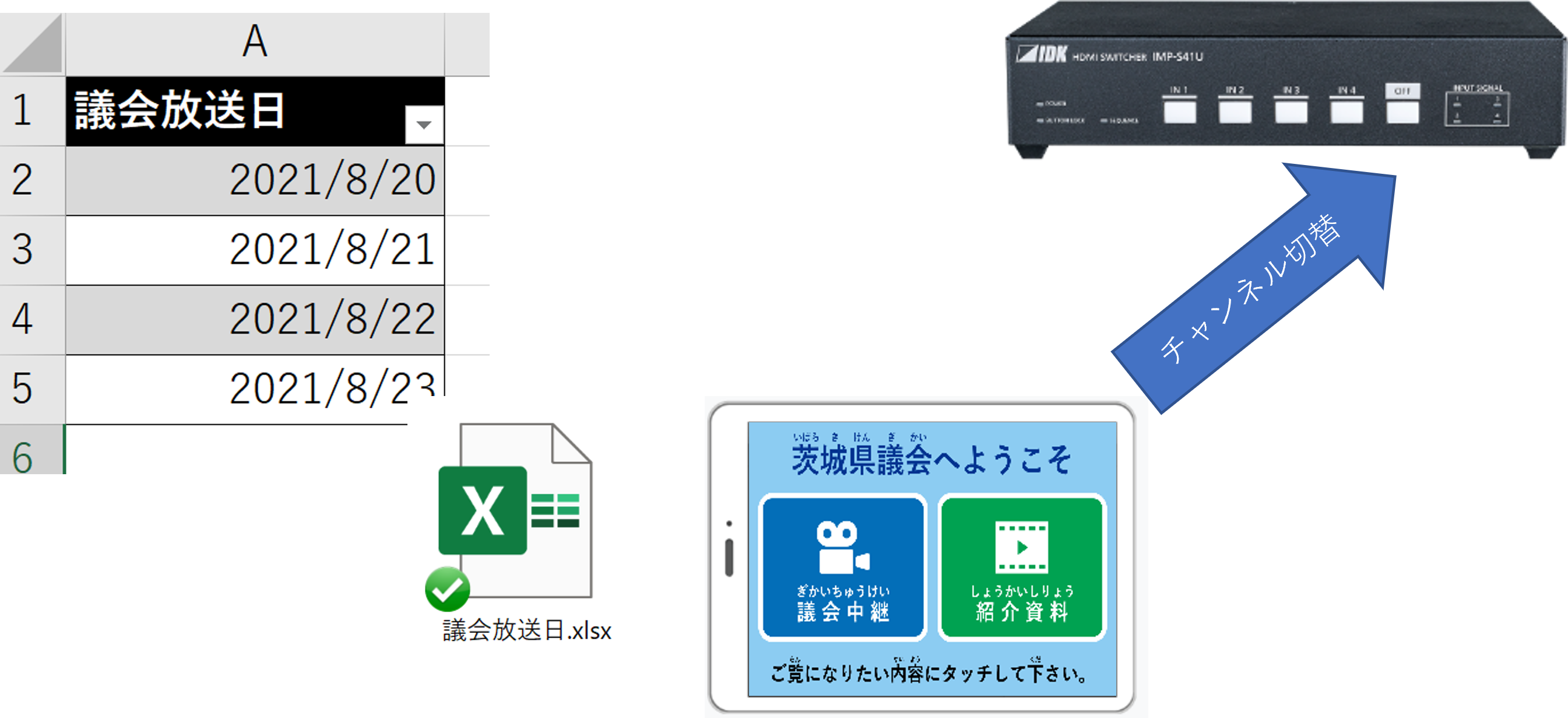 デジタルサイネージソフトウェア画面イメージ1